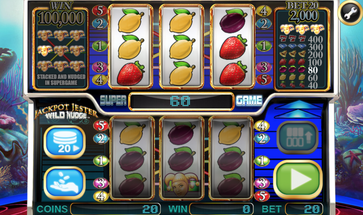 Jackpot Jester Wild Nudge – en klassisk spilleautomat på nett