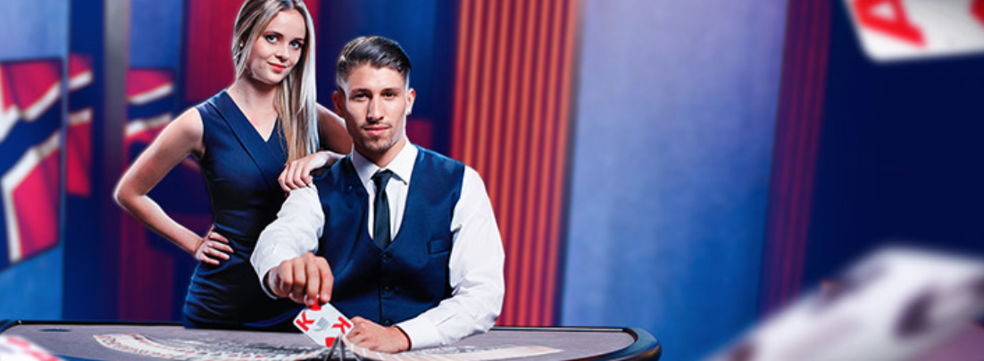 Spill på live casino med norsk dealer!