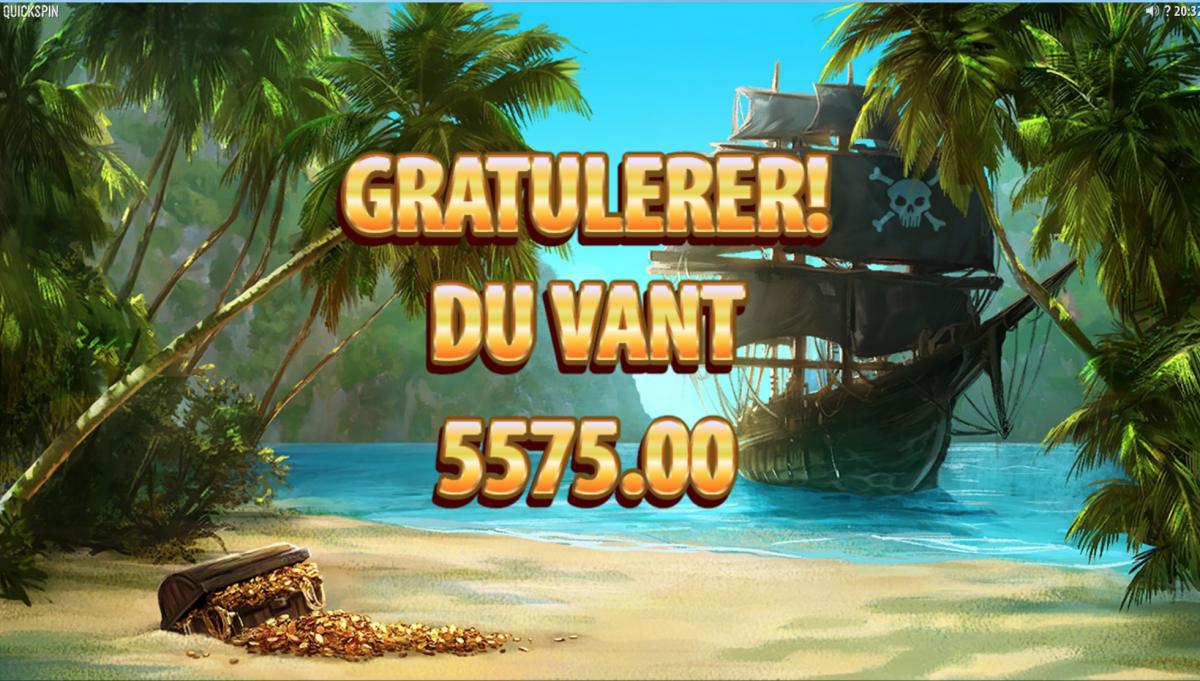Du vinner 10 free spins i Pirate'd Charm