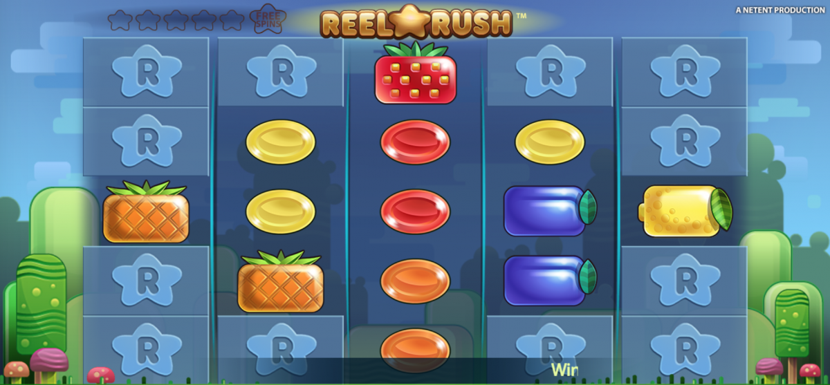 Reel Rush spilleautomat fra NetEnt