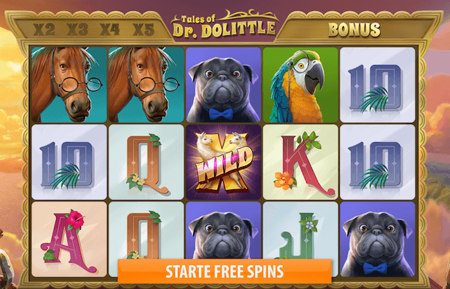 Tales of Dr. Dolittle free spins med garantert wild